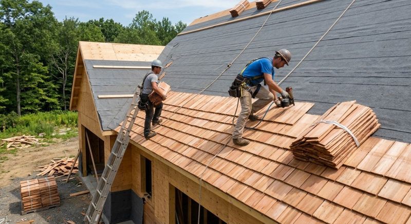 Wooden Roof Installation in Fredericksburg, VA